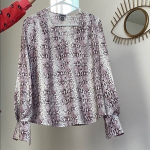 Snakeskin pattern blouse